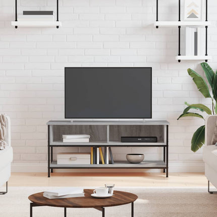 Tv-bänk grå sonoma 100x35x45 cm konstruerat trä