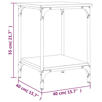 Soffbord sonoma-ek 40x40x55 cm konstruerat trä