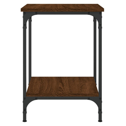 Soffbord brun ek 40x40x55 cm konstruerat trä