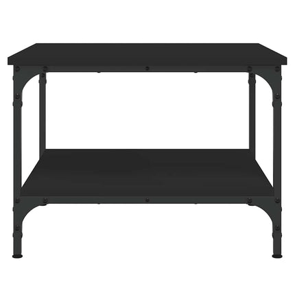 Soffbord svart 55x55x40 cm konstruerat trä