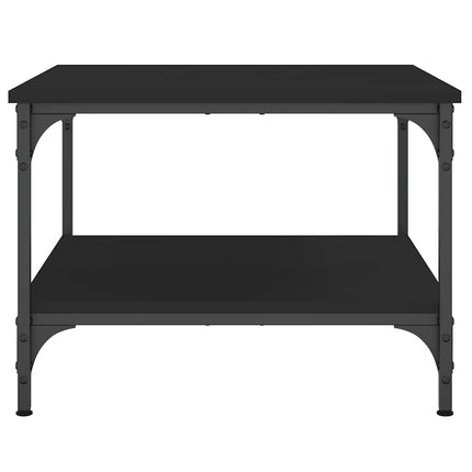 Soffbord svart 55x55x40 cm konstruerat trä