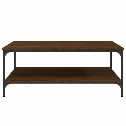 Soffbord brun ek 100x100x40 cm konstruerat trä