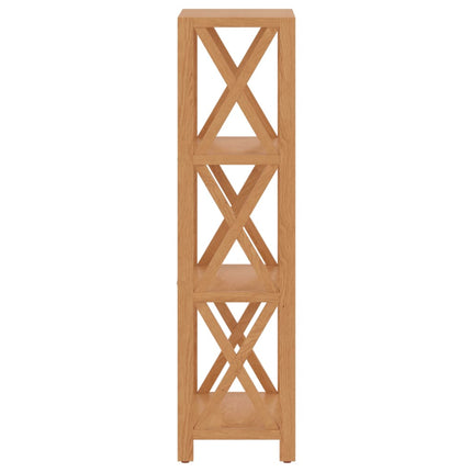 Bokhylla med 4 hyllplan 40x30x112 cm massiv ek