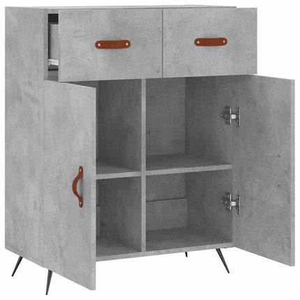 Skänk betonggrå 69,5x34x90 cm konstruerat trä