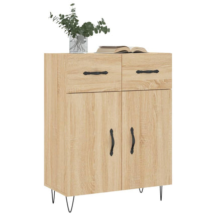 Skänk sonoma-ek 69,5x34x90 cm konstruerat trä