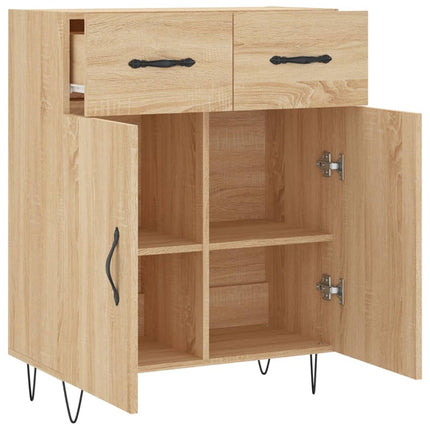 Skänk sonoma-ek 69,5x34x90 cm konstruerat trä