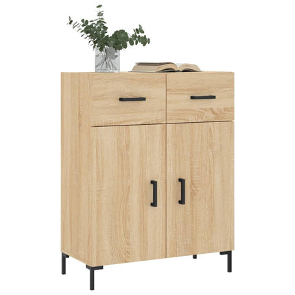 Skänk sonoma-ek 69,5x34x90 cm konstruerat trä