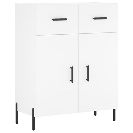Skåp vit 69,5x34x90 cm konstruerat trä