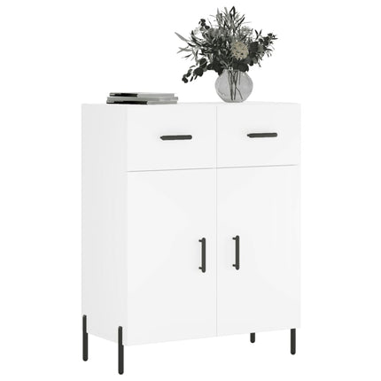 Skåp vit 69,5x34x90 cm konstruerat trä