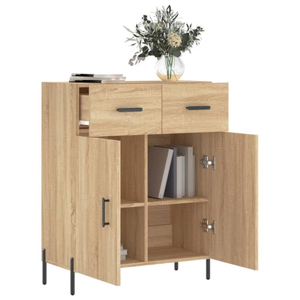 Skänk sonoma-ek 69,5x34x90 cm konstruerat trä