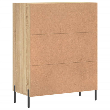 Skänk sonoma-ek 69,5x34x90 cm konstruerat trä