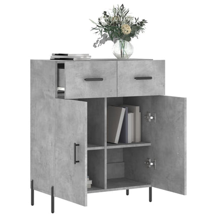 Skänk betonggrå 69,5x34x90 cm konstruerat trä