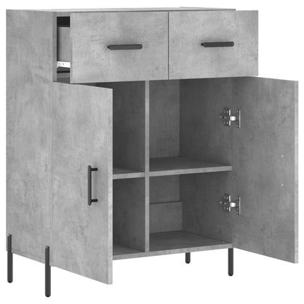 Skänk betonggrå 69,5x34x90 cm konstruerat trä