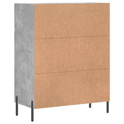 Skänk betonggrå 69,5x34x90 cm konstruerat trä