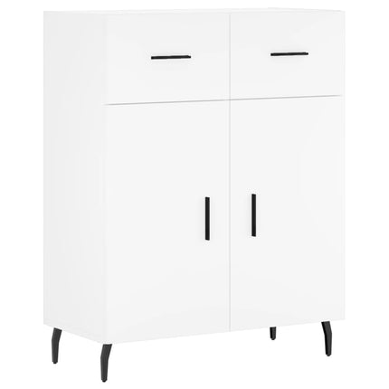 Skåp vit 69,5x34x90 cm konstruerat trä