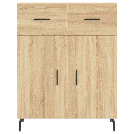 Skänk sonoma-ek 69,5x34x90 cm konstruerat trä