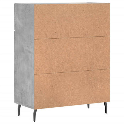 Skänk betonggrå 69,5x34x90 cm konstruerat trä
