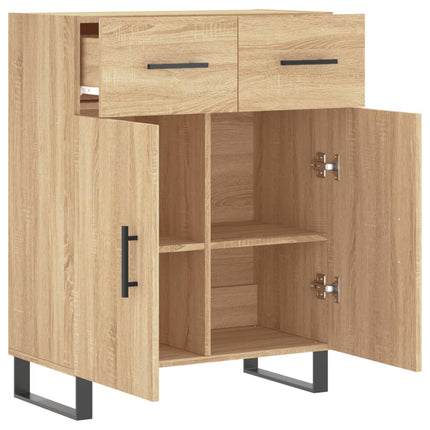 Skänk sonoma-ek 69,5x34x90 cm konstruerat trä