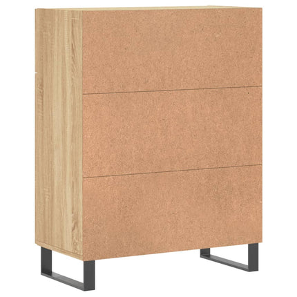 Skänk sonoma-ek 69,5x34x90 cm konstruerat trä
