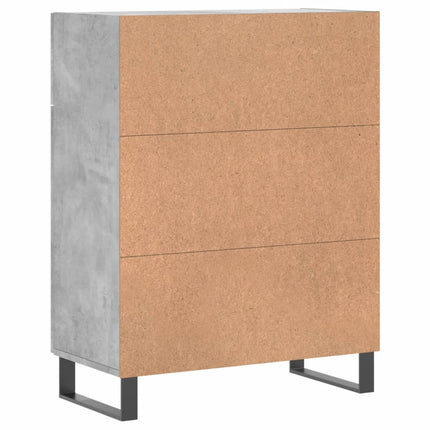Skänk betonggrå 69,5x34x90 cm konstruerat trä