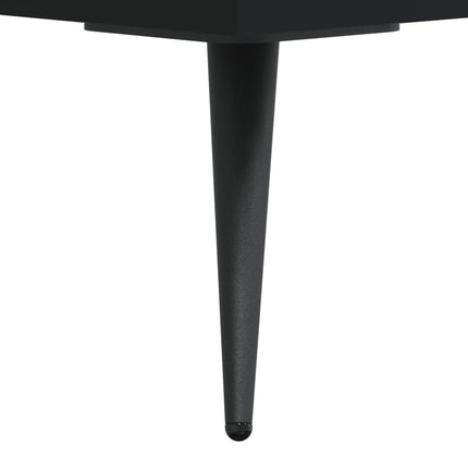 Tv-bänk svart 102x36x50 cm konstruerat trä