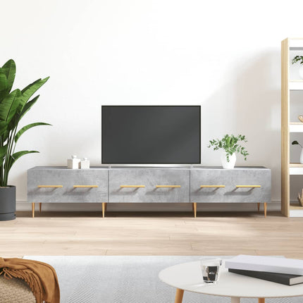 Tv-bänk betonggrå 150x36x30 cm konstruerat trä