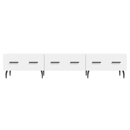 Tv-bänk vit 150x36x30 cm konstruerat trä