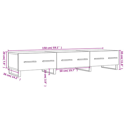 Tv-Bänk 150X36X30 Cm Konstruerat Trä