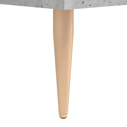 Skrivbord betonggrå 140x50x75 cm konstruerat trä