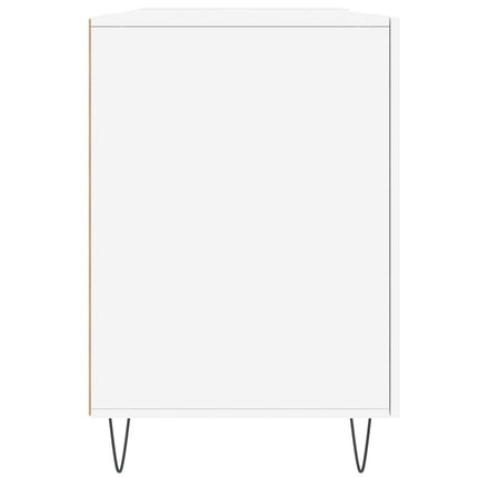 Skrivbord vit 140x50x75 cm konstruerat trä