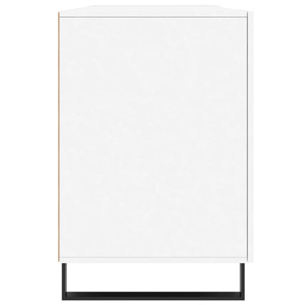 Skrivbord vit 140x50x75 cm konstruerat trä