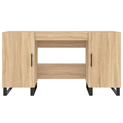 Skrivbord sonoma-ek 140x50x75 cm konstruerat trä