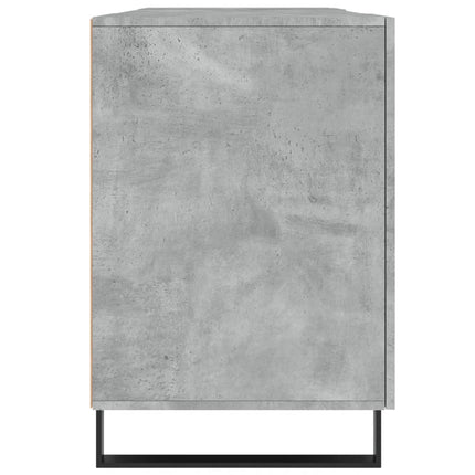 Skrivbord betonggrå 140x50x75 cm konstruerat trä