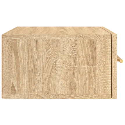 Väggmonterat sängbord sonoma-ek 35x35x20 cm