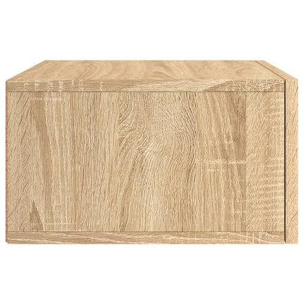 Väggmonterat sängbord sonoma-ek 35x35x20 cm
