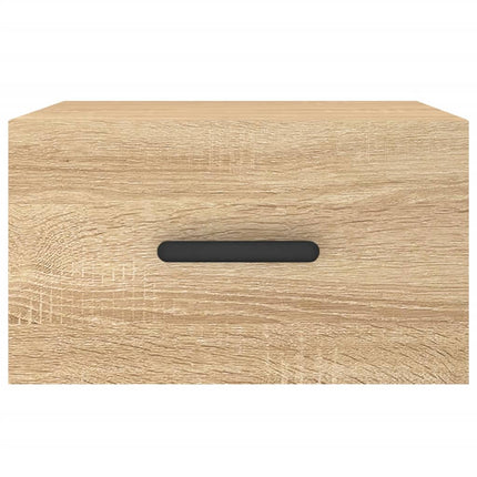 Väggmonterade sängbord 2 st sonoma-ek 35x35x20 cm