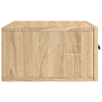 Väggmonterade sängbord 2 st sonoma-ek 35x35x20 cm