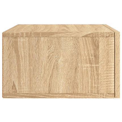 Väggmonterat sängbord sonoma-ek 35x35x20 cm