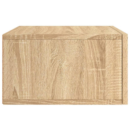 Väggmonterade sängbord 2 st sonoma-ek 35x35x20 cm