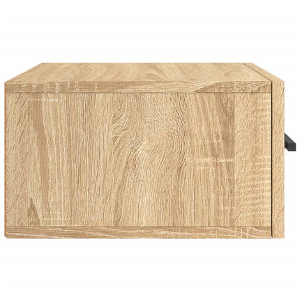 Väggmonterat sängbord sonoma-ek 35x35x20 cm