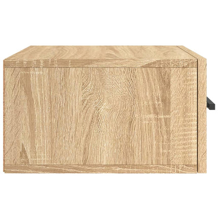 Väggmonterade sängbord 2 st sonoma-ek 35x35x20 cm
