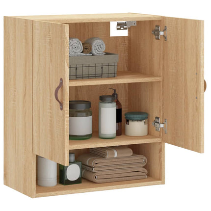 Väggskåp sonoma-ek 60x31x70 cm konstruerat trä
