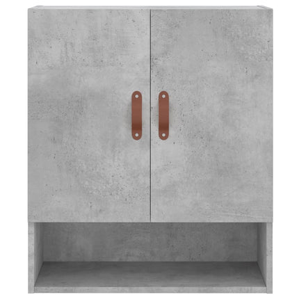Väggskåp betonggrå 60x31x70 cm konstruerat trä