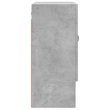 Väggskåp betonggrå 60x31x70 cm konstruerat trä