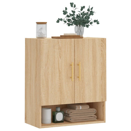 Väggskåp sonoma-ek 60x31x70 cm konstruerat trä