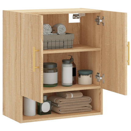 Väggskåp sonoma-ek 60x31x70 cm konstruerat trä
