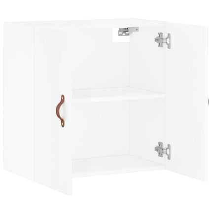 Väggskåp vit högglans 60x31x60 cm konstruerat trä