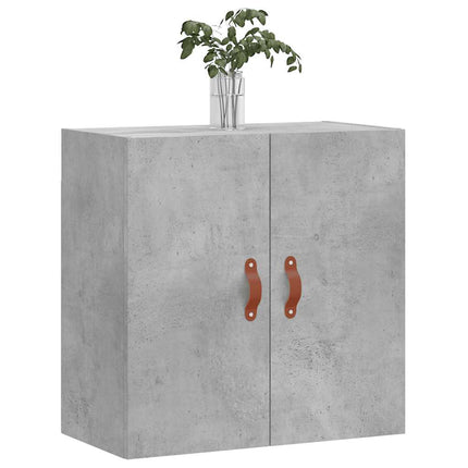 Väggskåp betonggrå 60x31x60 cm konstruerat trä