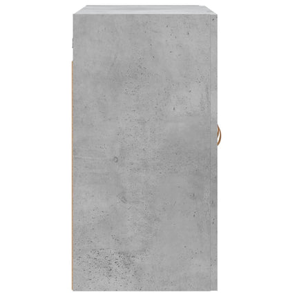 Väggskåp betonggrå 60x31x60 cm konstruerat trä