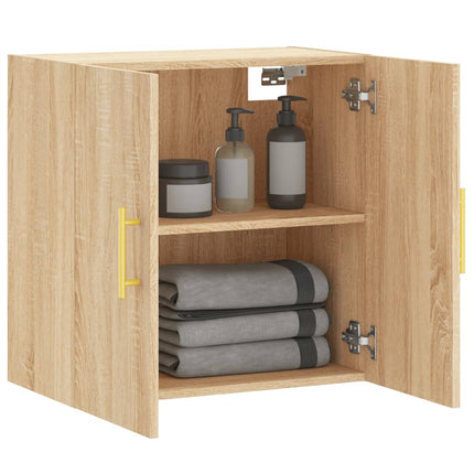 Väggskåp sonoma-ek 60x31x60 cm konstruerat trä